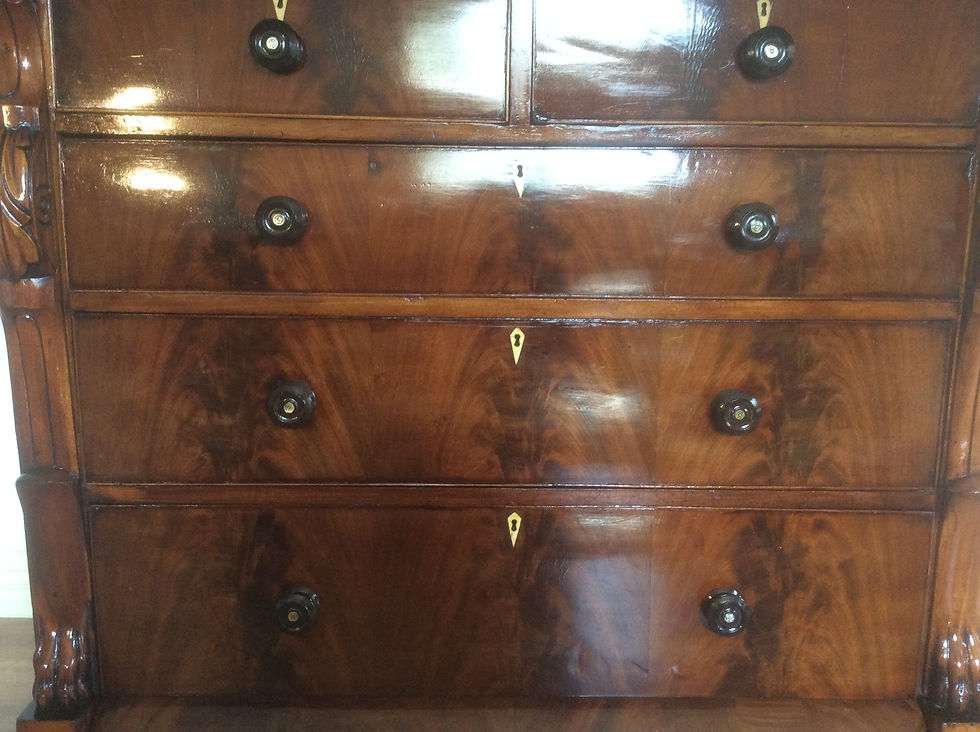 Thumbnail: Victorian Flame Mahogany Chest of Drawers