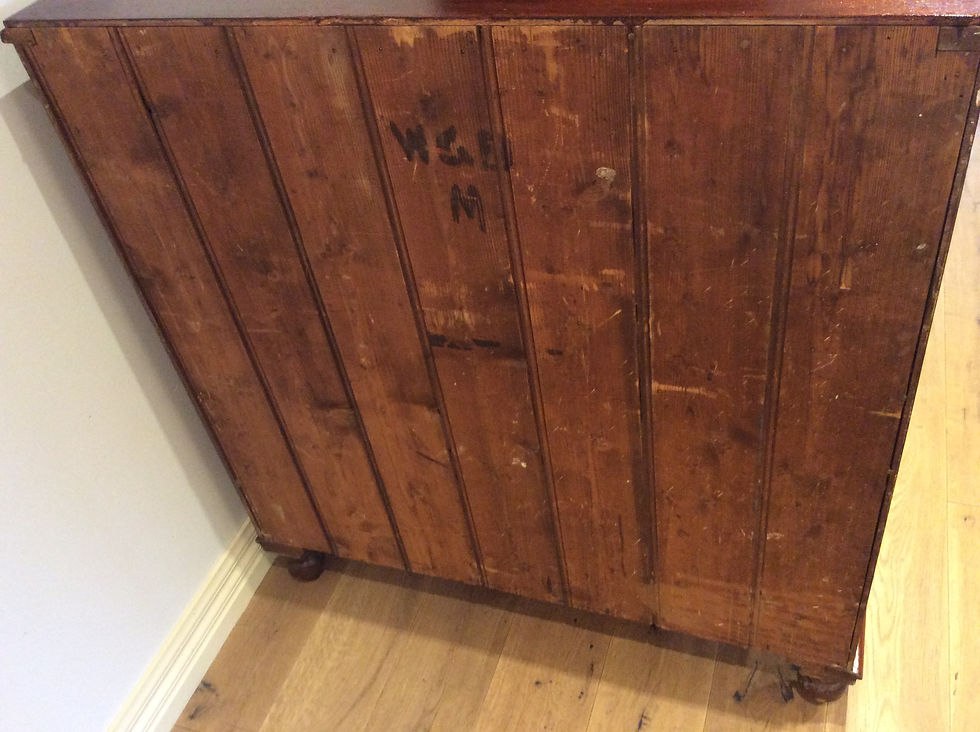 Thumbnail: Victorian Cedar Chest of Seven Drawers with Turned Side Columns