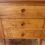 Thumbnail: Mid Century Handmade Solid Oak Drop Front Cabinet with Atomic Legs.