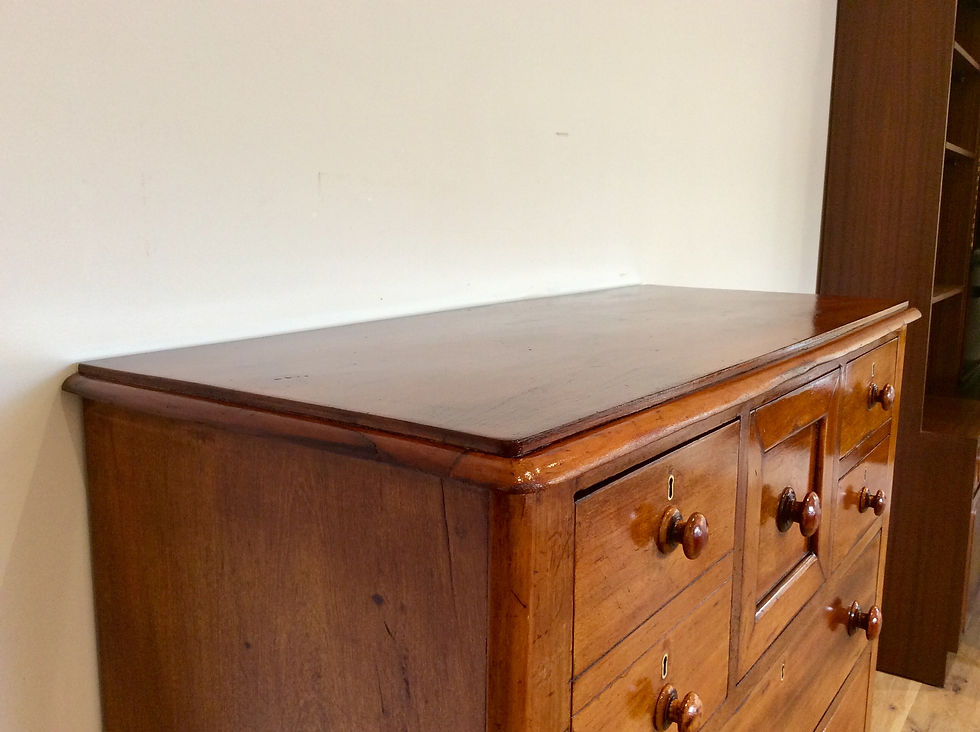 Thumbnail: French Polished Victorian Seven Drawer Cedar Chest. Circa 1890.