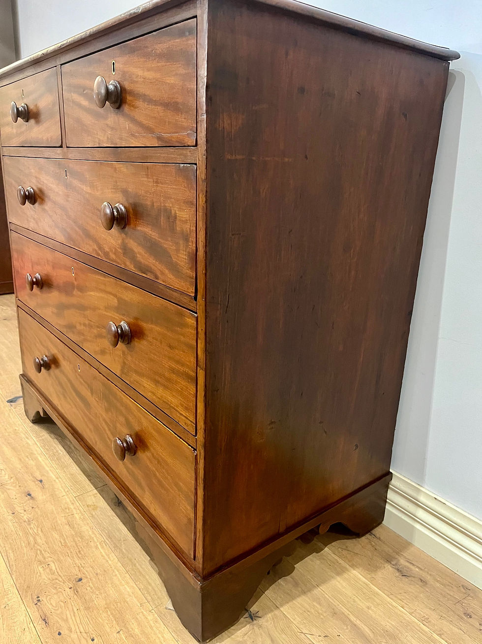 Thumbnail: A9045 - Restored Late Georgian Mahogany Five Drawer Dresser. 