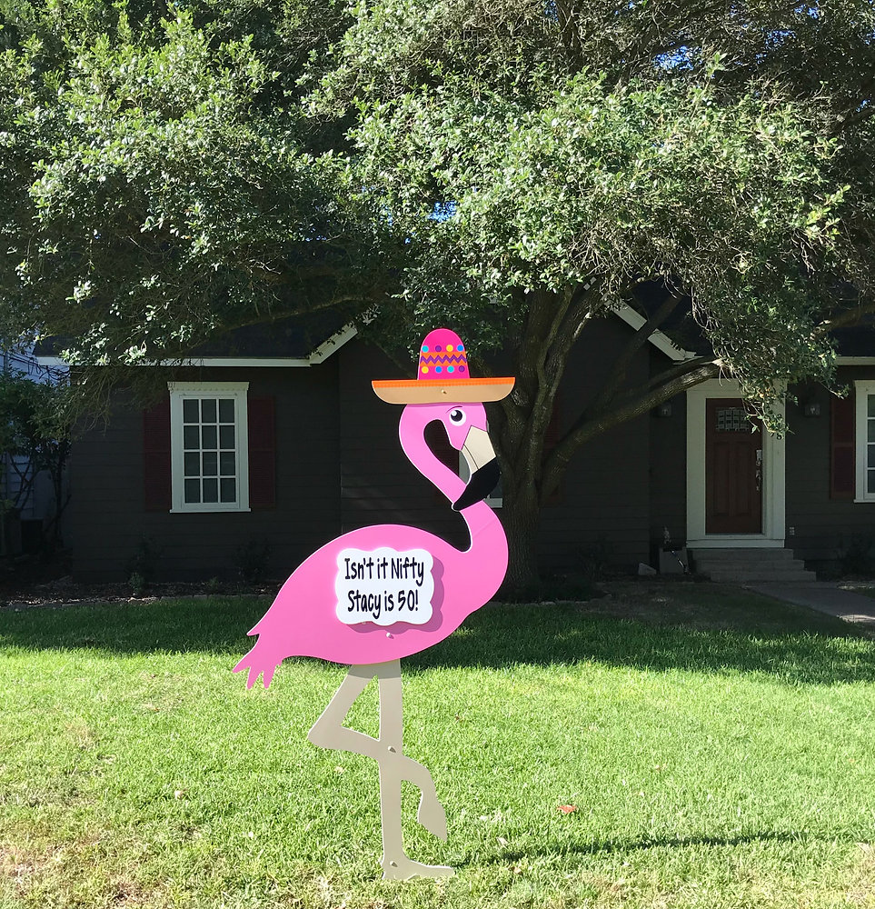 Flamingo Yard Signs Atlanta