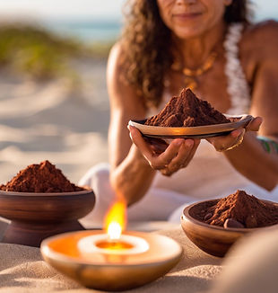 CEREMONIAL CACAO CEREMONY ON BEACH.jpg