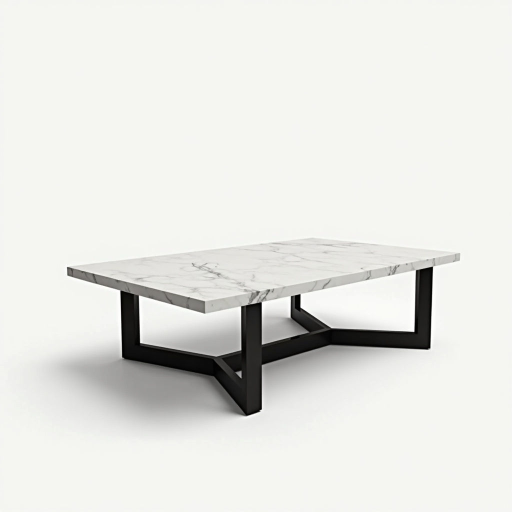 Geometric Marble Coffee Table