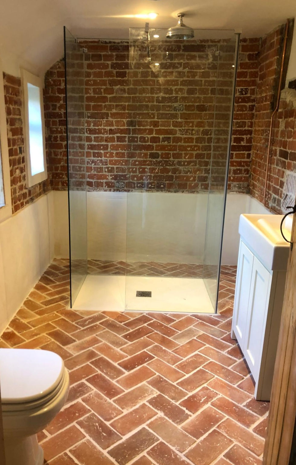 Close-up view of natural stone tiles with textured surface