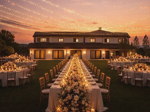 Matrimonio in location con catering a Tenuta Paradisi, spazi ampi e allestimenti personalizzati