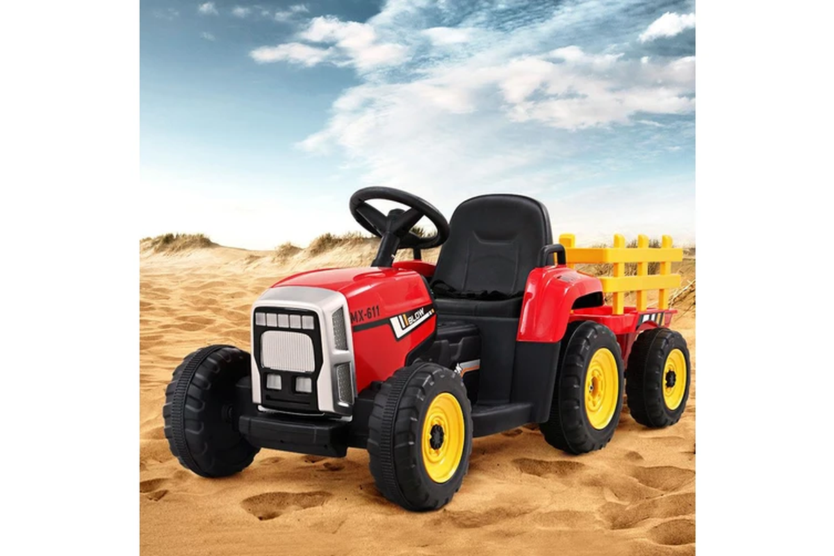 Kids Electric Ride on Car Tractor Toy Cars 12V Red