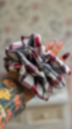 Chouchou carreau en coton