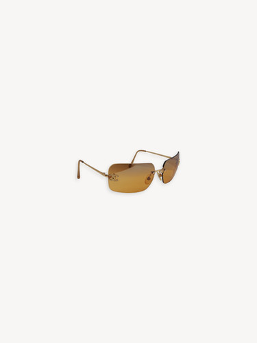 CHANEL 4017-D CRYSTAL CC LOGO RIMLESS SUNGLASSES AMBER | Archives 