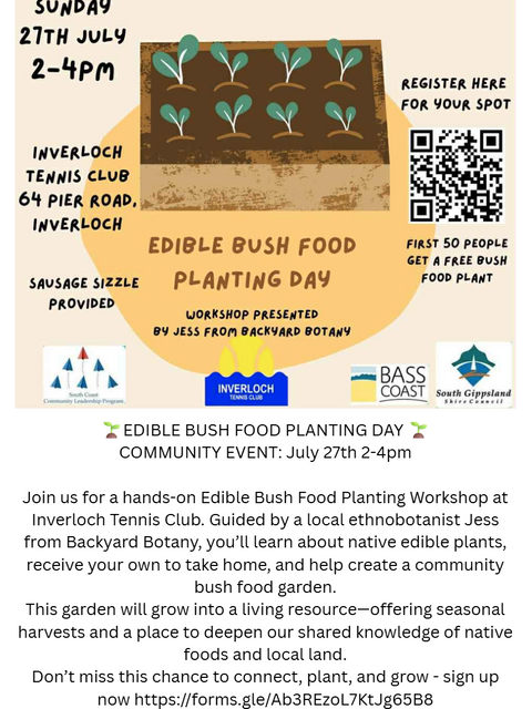 Edible Bush Food Planting Day