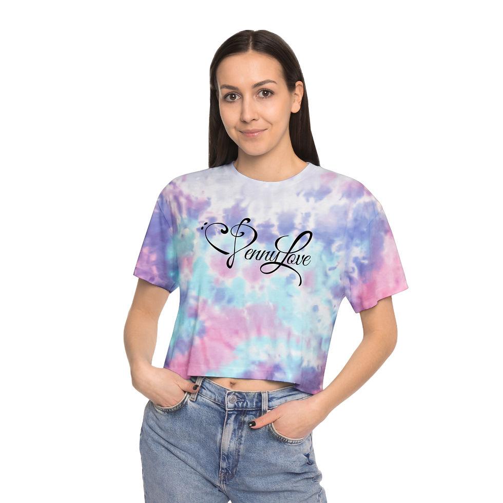 الصورة المصغرة: Penny Love Women's Tie-Dye Crop Tee