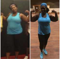 Penny Love Fitness Keysha Before and After