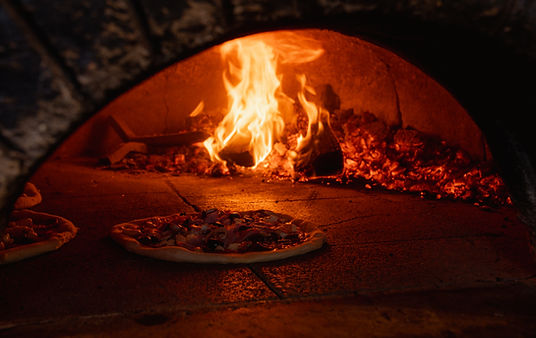 woodfired pizza oven at slice of plenty