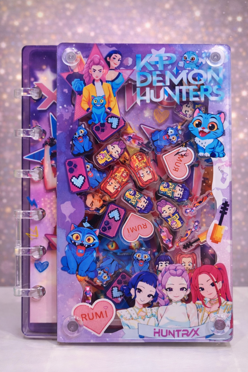 K-Pop Demon Hunters Shiny Acrylic Binder / Notebook - C