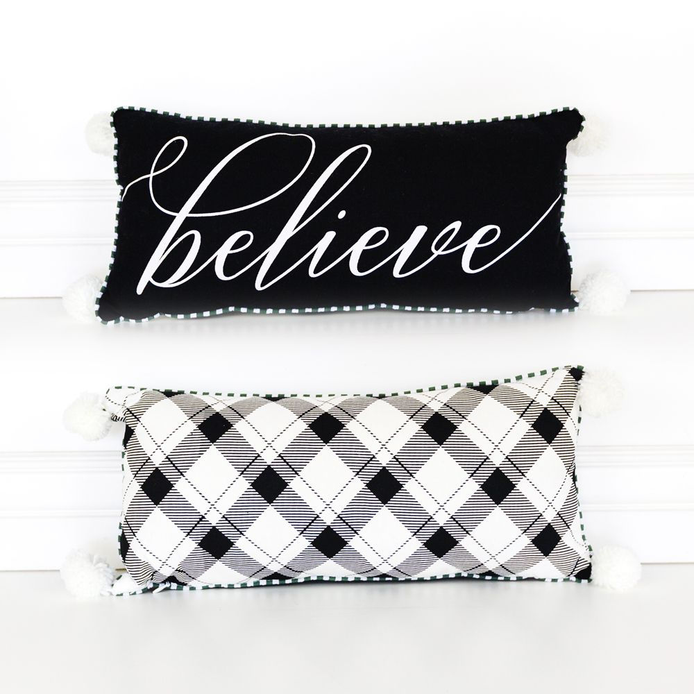 Believe Decor Pillow