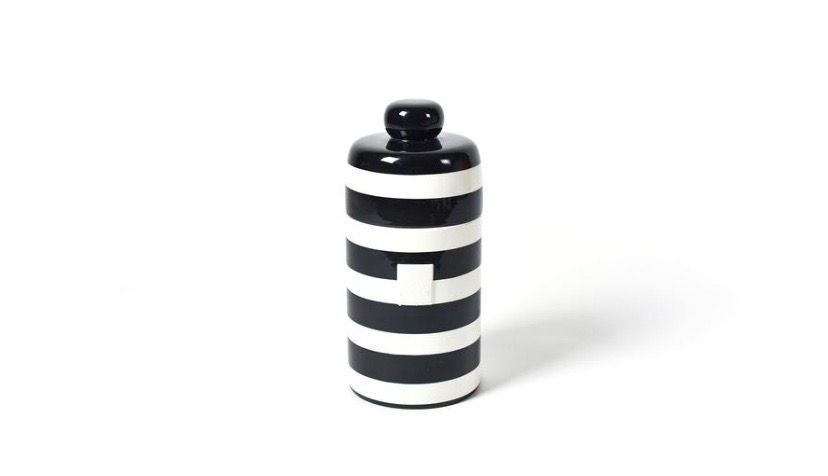 Black Stripe Mini Canister