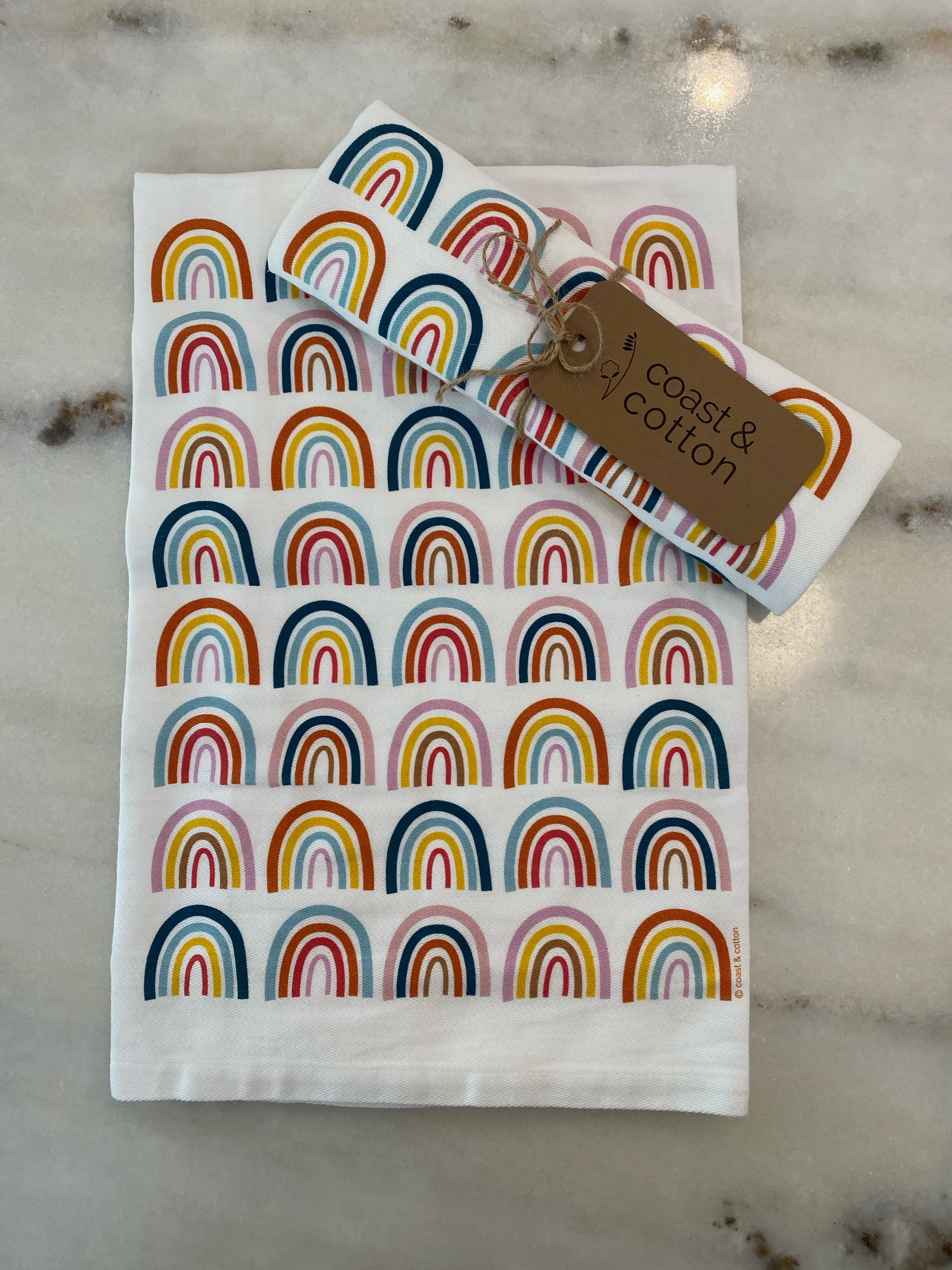 Rainbow Teatowel
