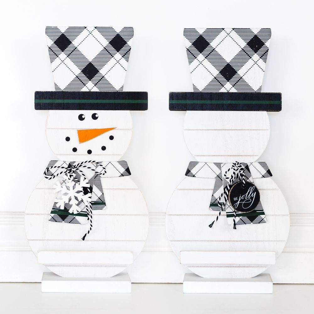 Snowman Decor With Top Hat