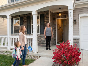 Warm home daycare entryway representing A Village Childcare serving families near Franklin Township, Warren Township, and Irvington.