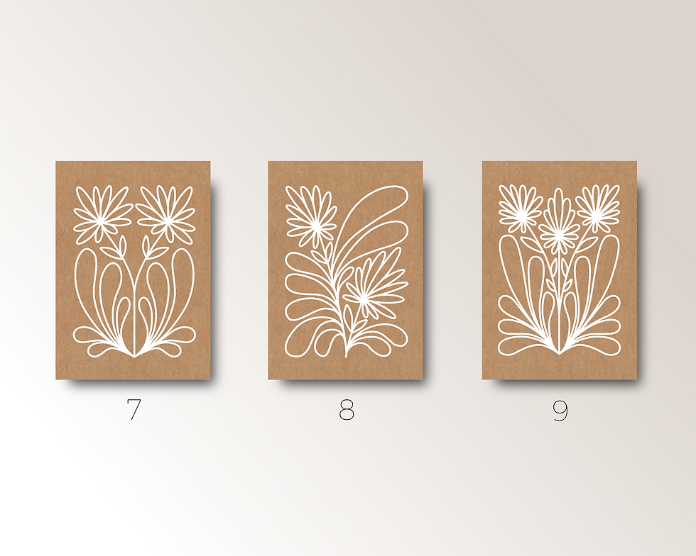 Miniatura: 3 FLORAL GREETING CARDS