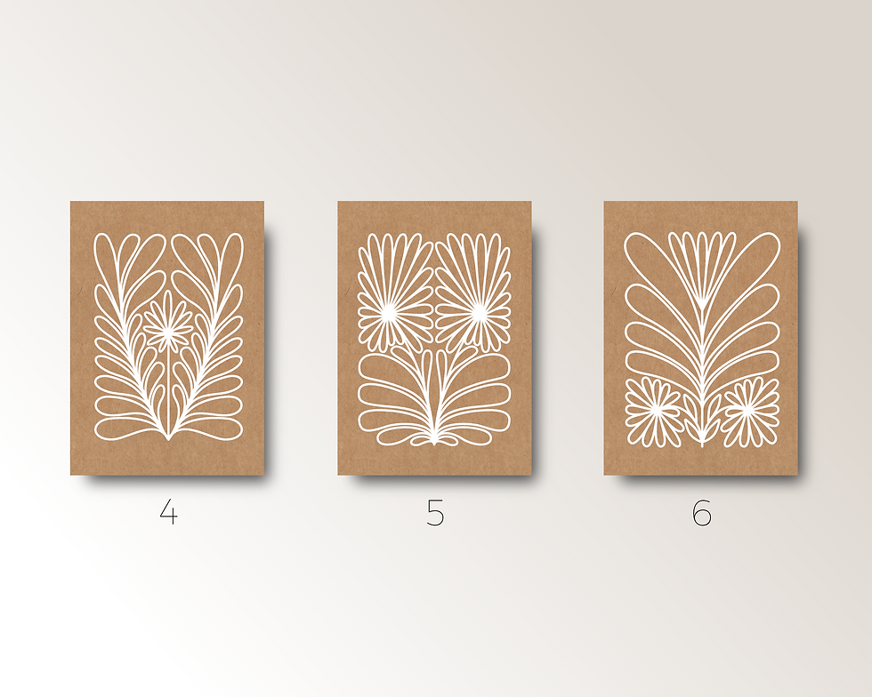 Miniatura: 3 FLORAL GREETING CARDS