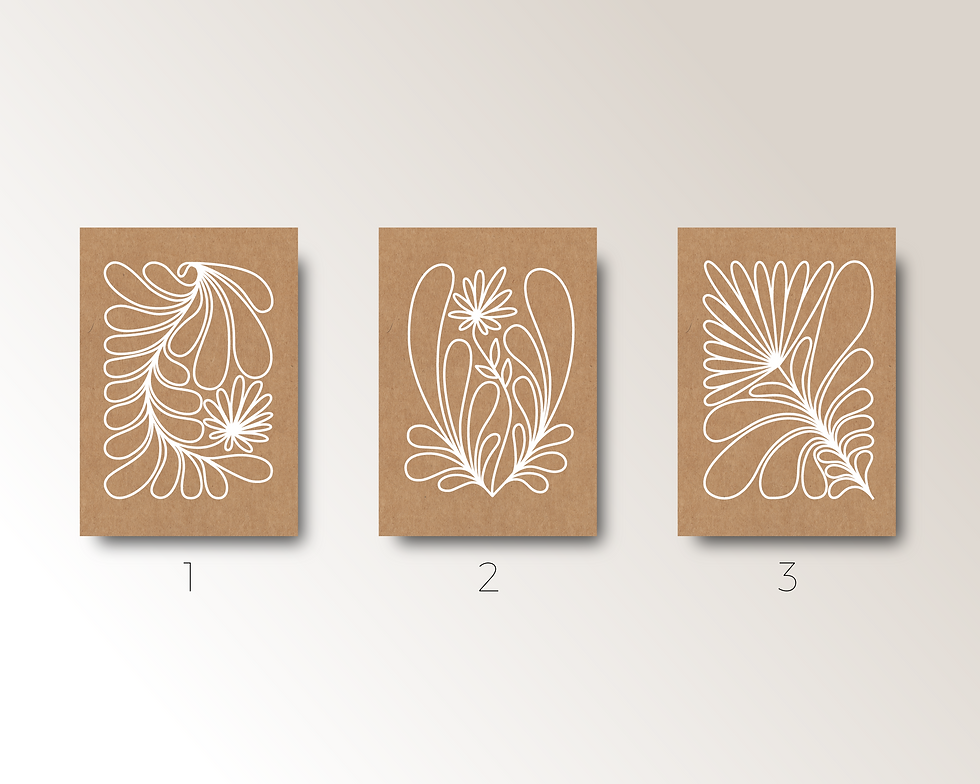 Miniatura: 3 FLORAL GREETING CARDS
