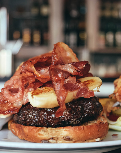 Burger mit Banane