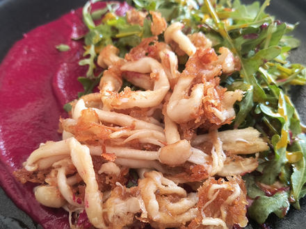 Seafood Mushroom Arugula Salad