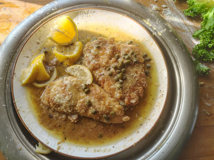 Double Fried Chicken Piccata