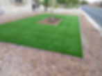 Artificial Turf and Paver Border Landscaping