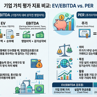 EV/EBITDA vs. PER