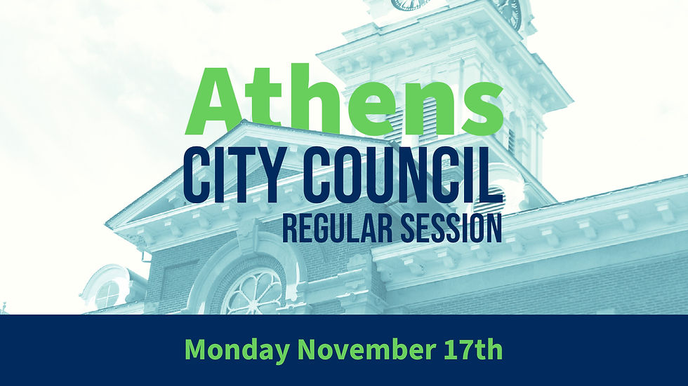 Athens City Council - Regular Session
