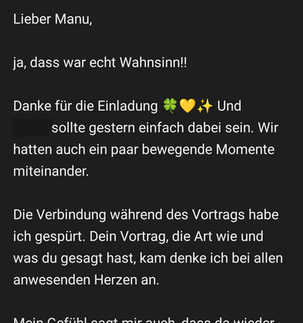Feedback zur Buchpräsentation