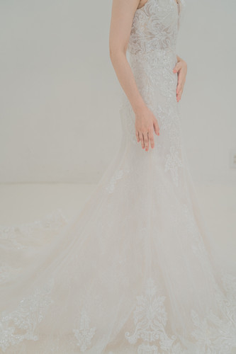 L】Confetti コンフェッティライラック マーメイドドレス 