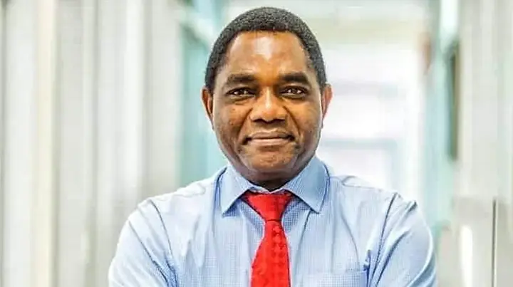 Hakainde Hichilema has been declared the winner of
Zambia's 2026 presidential election, securing a second term with around
60% of the vote.