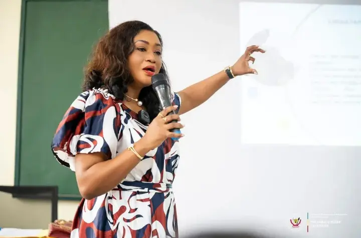 Presidential Spokesperson Tina Salama visits ISSKIN to educate students on peace efforts and expose propaganda surrounding the DRC-Rwanda conflict.