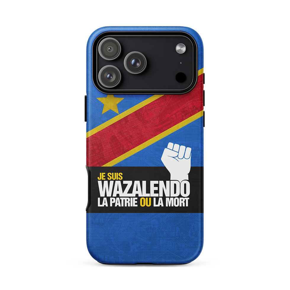 Thumbnail: JE SUIS WAZALENDO – Patriotic Congo Phone Case | La Patrie ou la Mort
