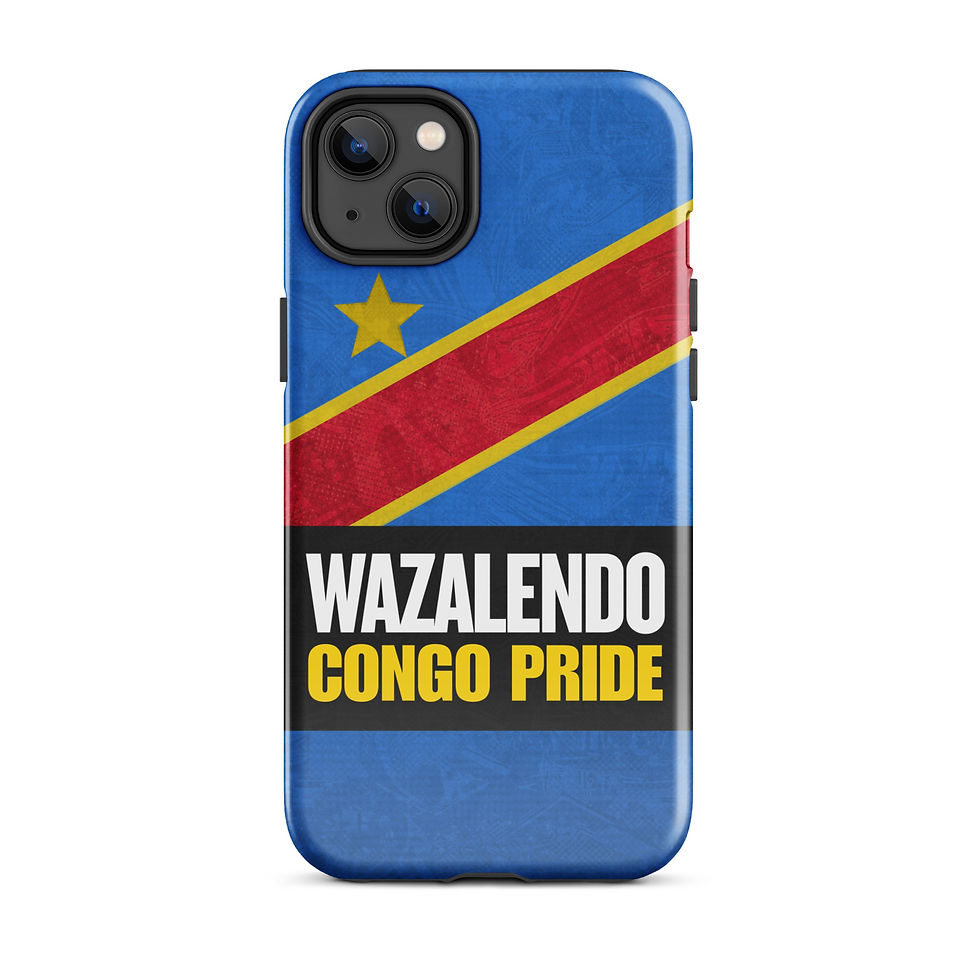 Thumbnail: WAZALENDO – Congo Pride Phone Case | For Patriots Only