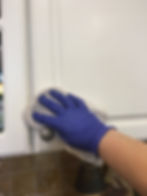 Cleaning outside of cabinets