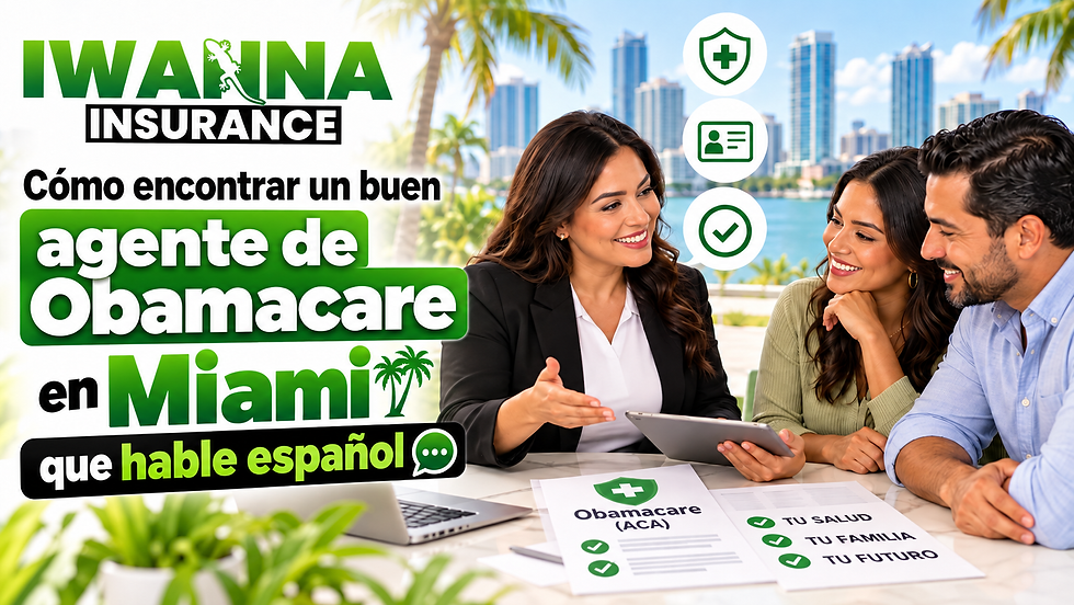 Cómo encontrar un buen agente de Obamacare en Miami que hable español