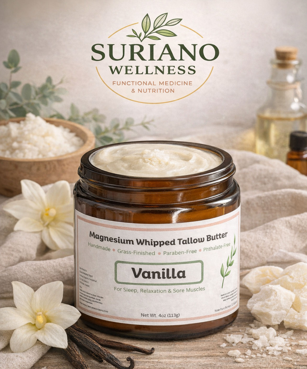 Magnesium Whipped Tallow Butter