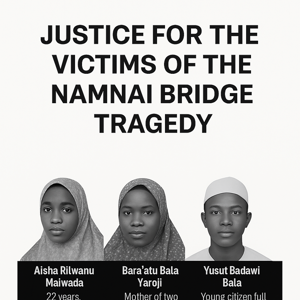 It’s been nearly a year since the Namnai Bridge in Gassol LGA, Taraba State, collapsed.  Since then, thousands of travelers, farmers, and locals have been risking their lives daily — all because no one in power has done the needful.  But this past week, a tragedy struck.