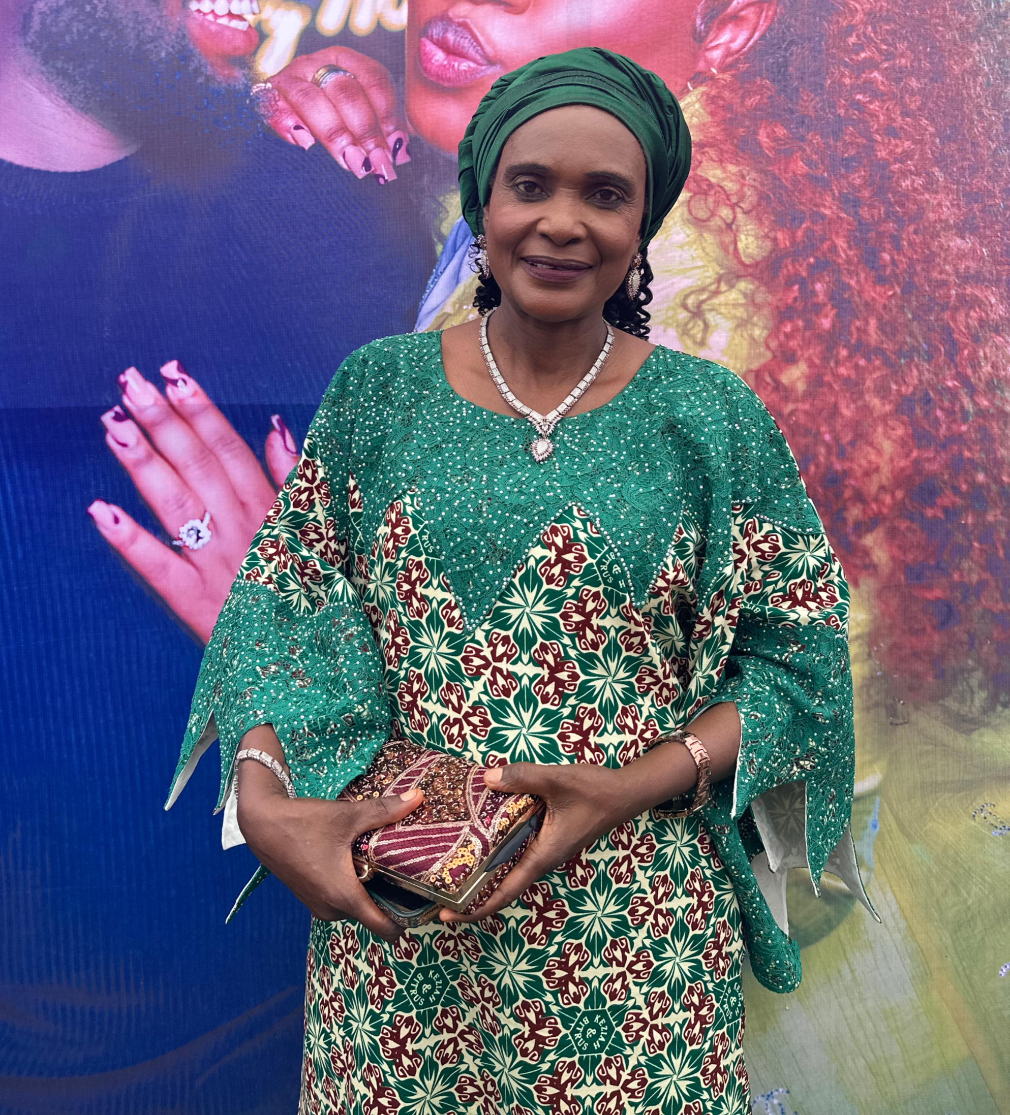 Original IBIFOUNDRY Wix Media portrait identified in the older founder story as Dr Mrs Christie Salami Zaku, Dr Simon Taki Zaku's mother