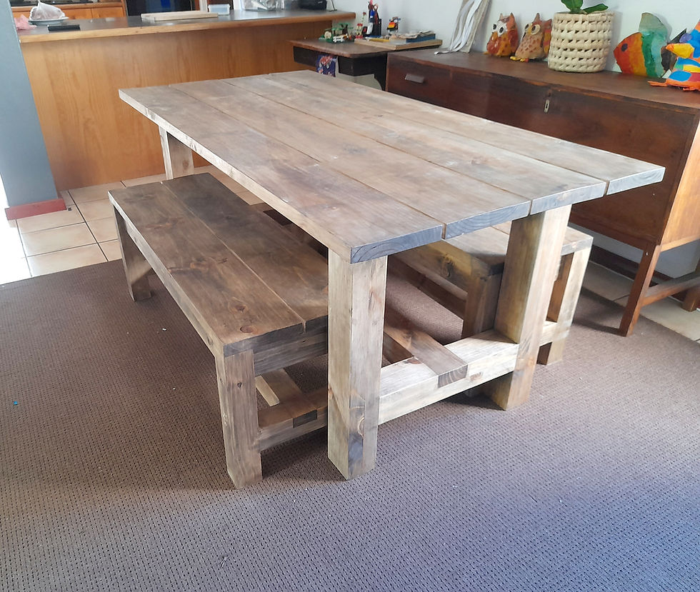 Thumbnail: Table Set( 2 tables, 2 benches)