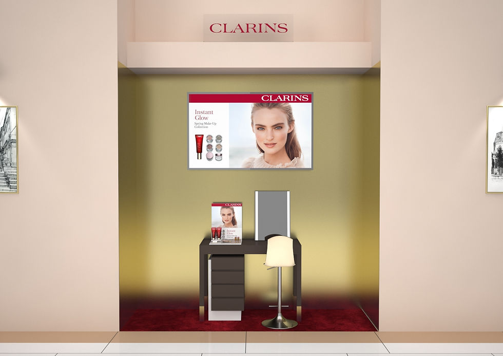 Clarins GLF Dubai Mall Setup