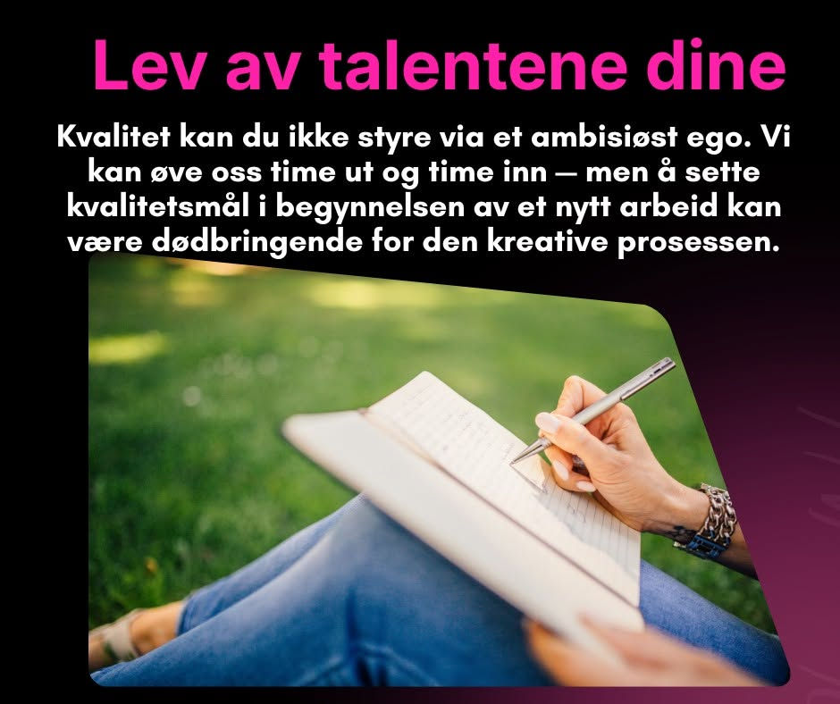 Kom i gang med kreativiteten din i nye prosjekter - Lev av talenten dine