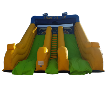 Double Brighton Slide, a inflatable slide for hire from Mr M Entertainment