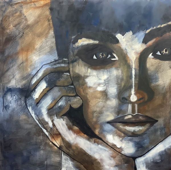 120x120 cm, oil & mixed media on canvas
