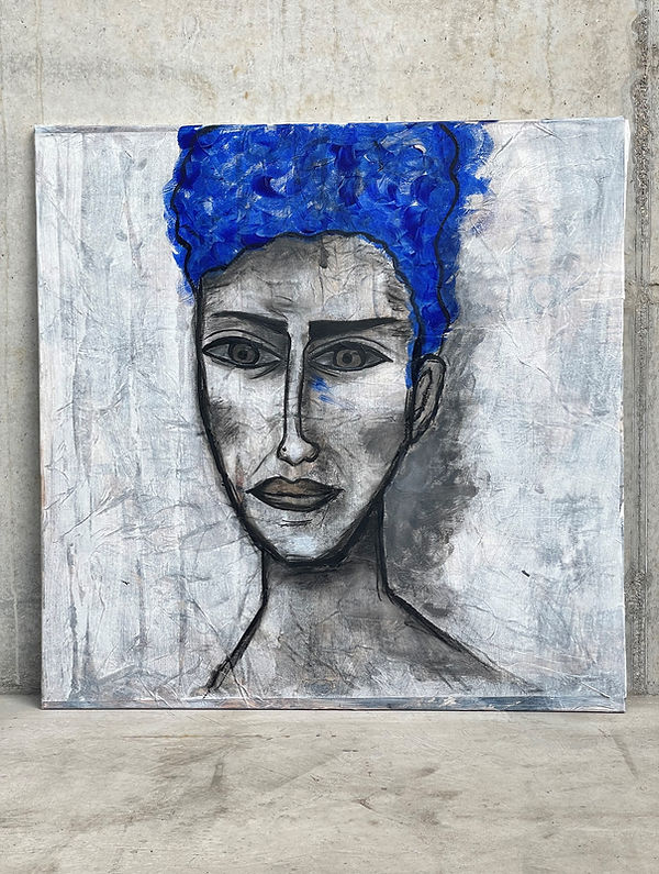 100x100 cm, acrylics on rice paper & canvas