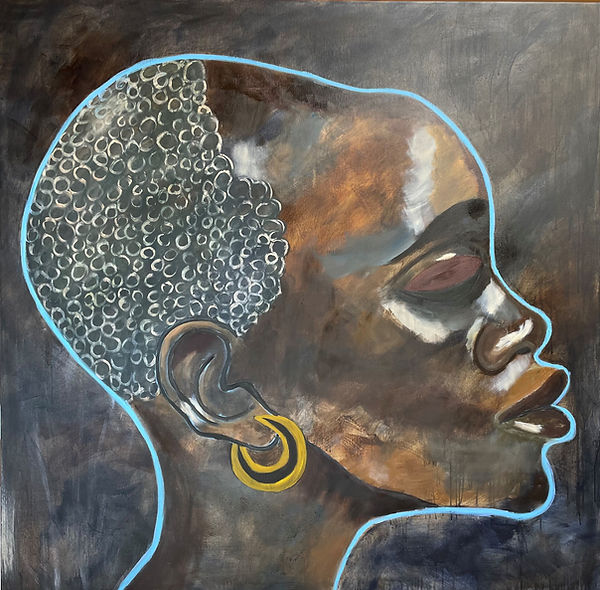 120x120 cm, oil & mixed media on canvas